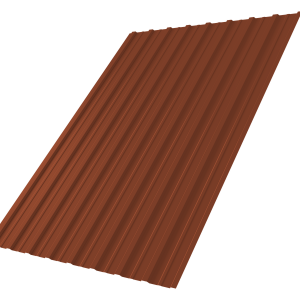 Профнастил С10A 0,5 Velur X RAL 8004 терракота