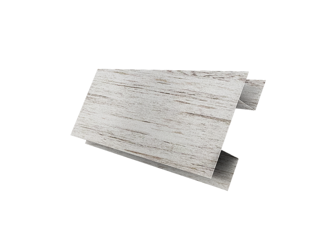 Планка H-образная Экобрус 0,45 Print Elite с пленкой Snow Wood TwinColor (3м)