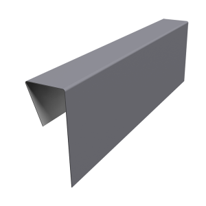 Планка приемная оконная фибросайдинга 0,5 Satin с пленкой RAL 7004 сигнальный серый (3м)