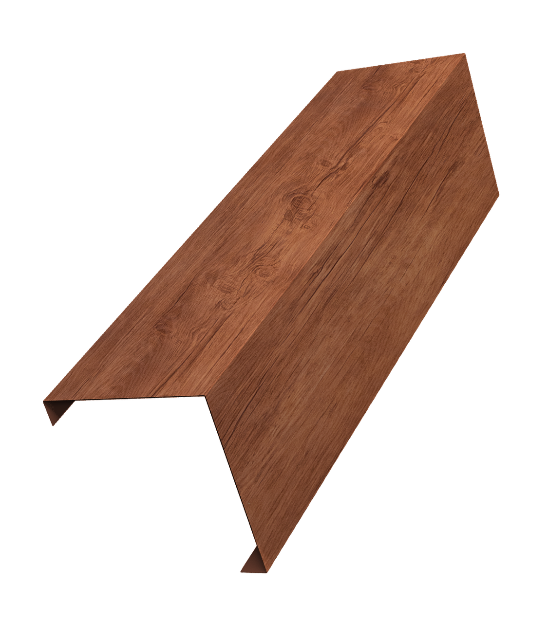 Декоративная накладка на столб универсальная угловая 60х60 для забора жалюзи 0,45 Print Premium Rowan Wood Intense FTC (2м)