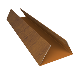 Планка стыковочная составная нижняя 0,45 Print Premium Golden Wood Intense FTC (3м)