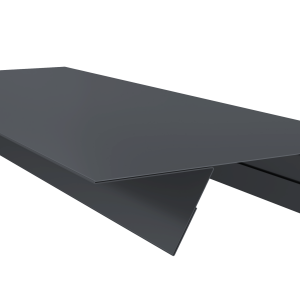 Планка стыковочная составная верхняя 0,45 Drap-double TX RAL 7024 мокрый асфальт (3м)