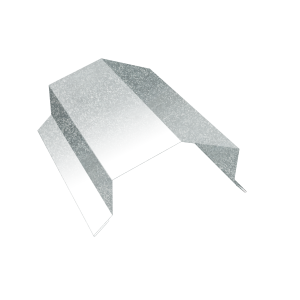 Парапетная крышка угольная 125мм 0,5 Zn (2,5м)