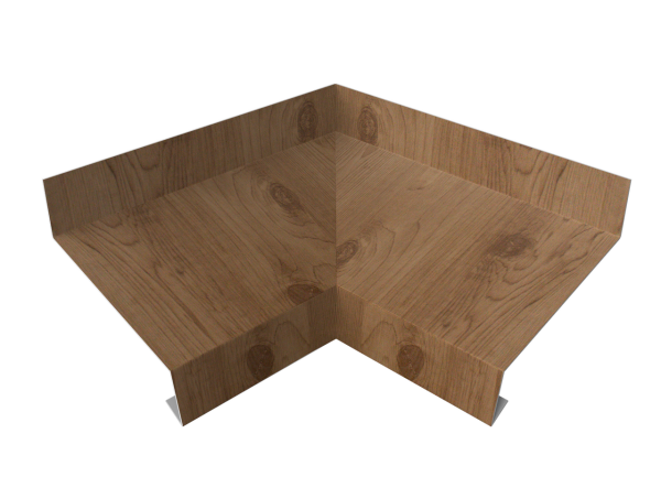Угол отлива внутренний 50 0,45 Print Premium с пленкой Pine Wood Fresh