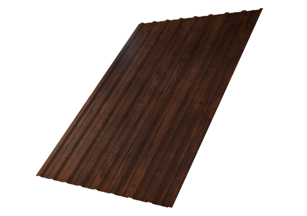 Профнастил С10A 0,4 Print Premium Cherry Wood Dark FTC