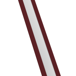 Крепежная планка жалюзи Milan, Milan Slim, Tokyo 0,45 Drap RAL 3005 красное вино (3м)