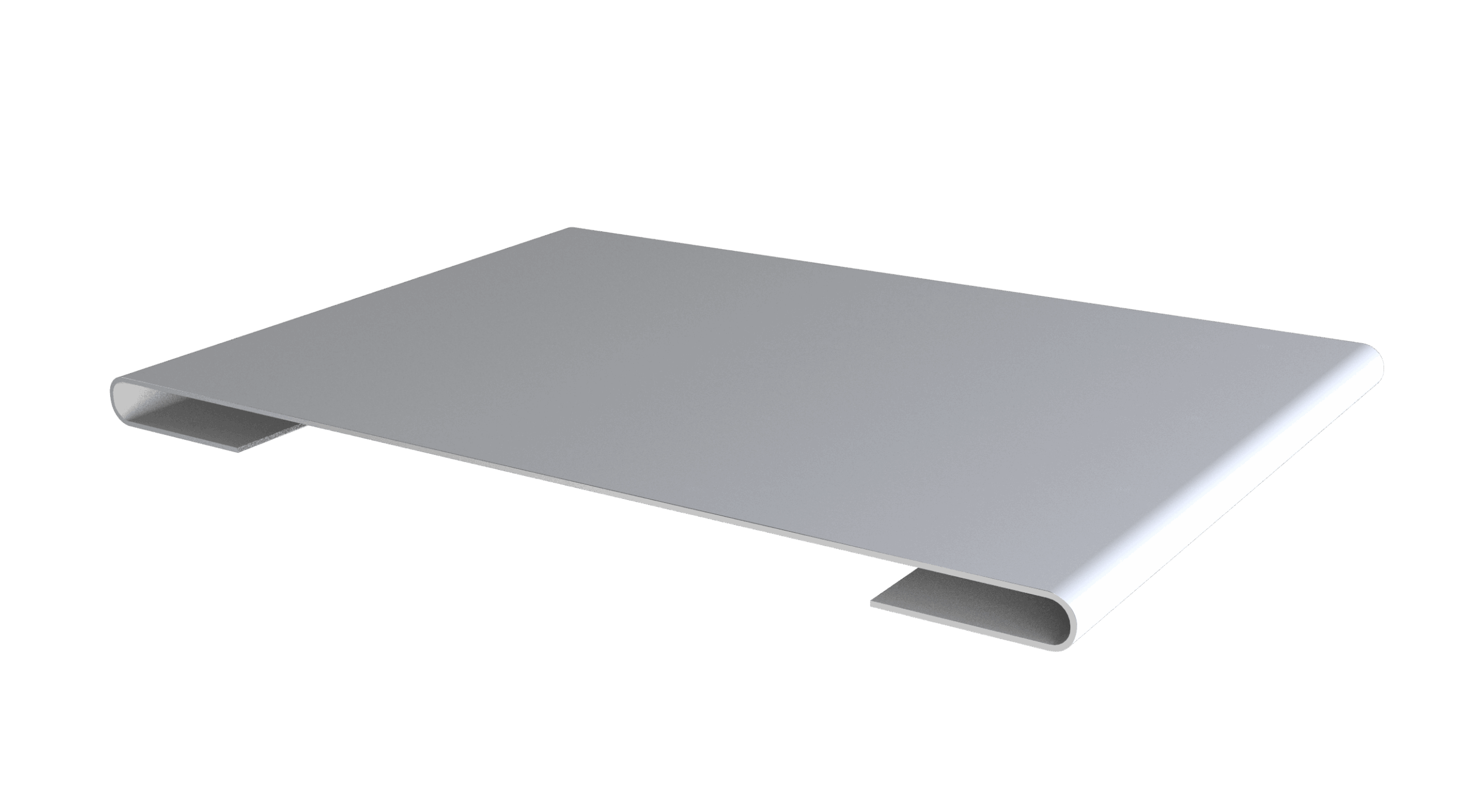 Планка стыковочная 0,5 PE с пленкой RAL 9003 сигнальный белый (2м)