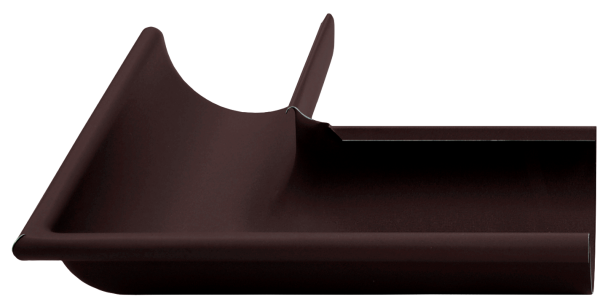 Угол желоба внешний 90 гр 125 мм Matte PU RAL 9005