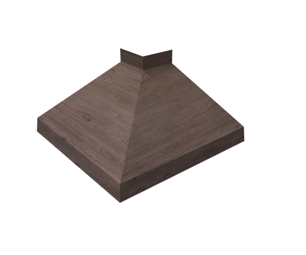 Угол отлива внешний 100 0,45 Print Elite с пленкой White Wood TwinColor
