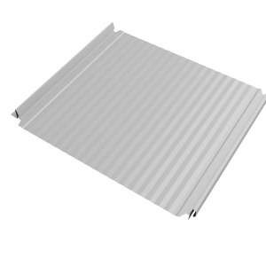 Кликфальц Double Pro Gofr Grand Line 0,45 Drap TX с пленкой на замках RAL 7047 телегрей 4