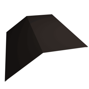 Планка конька плоского 190х190 0,5 Drap RR 32 темно-коричневый (2м)