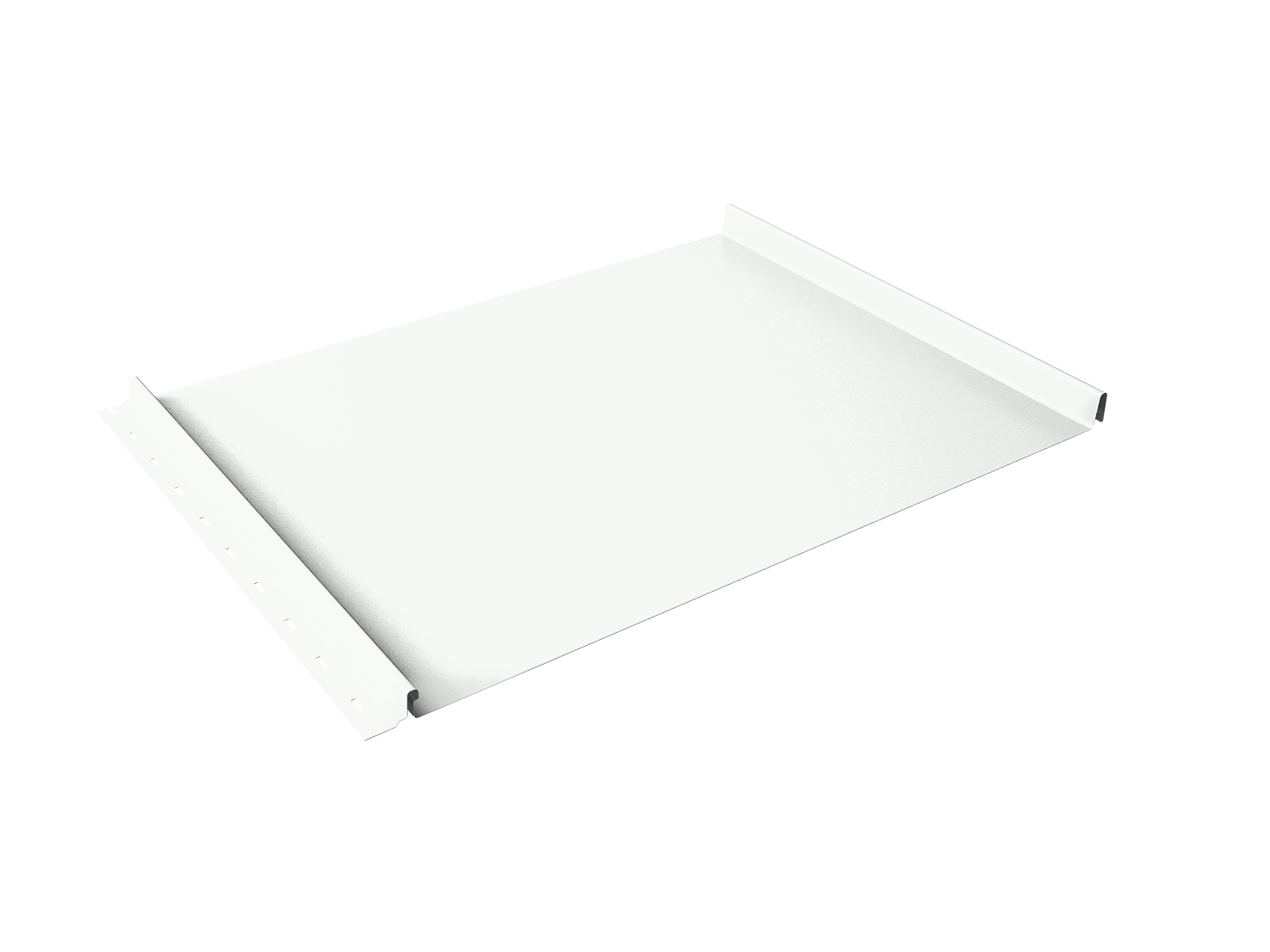 Кликфальц Grand Line 0,5 PE с пленкой на замках RAL 9003 сигнальный белый