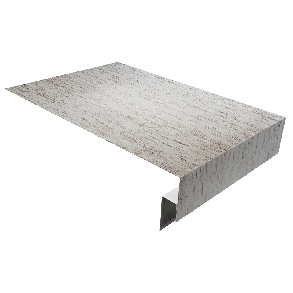 Планка околооконная сложная 250х50х12 (j-фаска) 0,45 Print Elite Snow Wood TwinColor (3м)