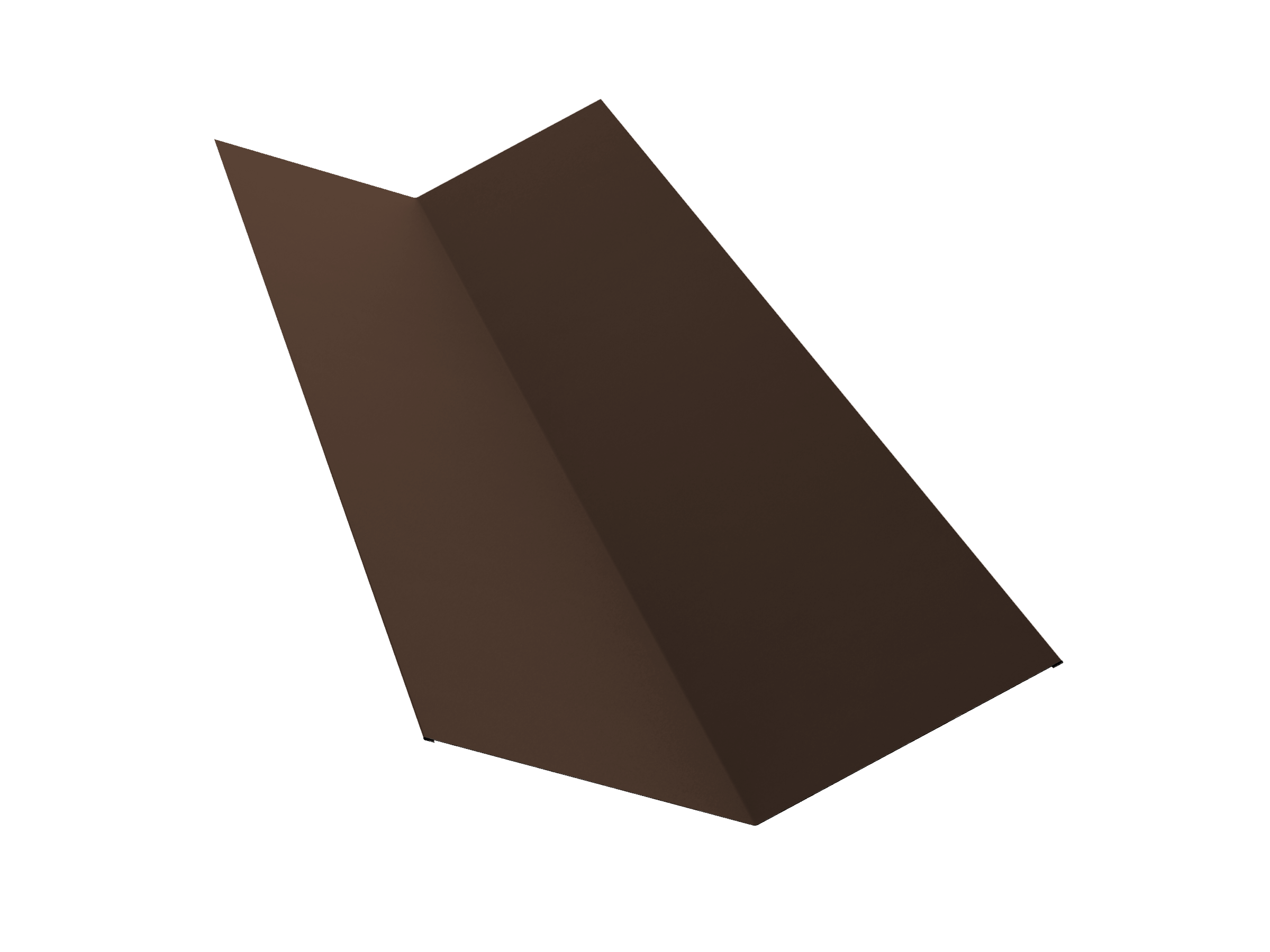 Планка ендовы верхней 145х145 0,45 Drap TR RAL 8017 шоколад (3м)