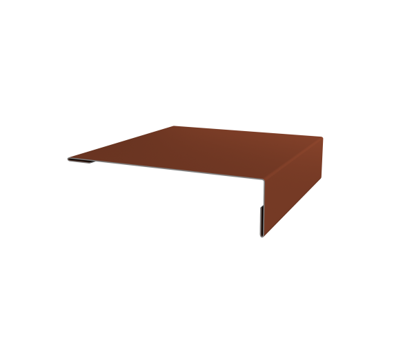 Планка мансардная 0,5 Velur X RAL 8004 терракота (2м)