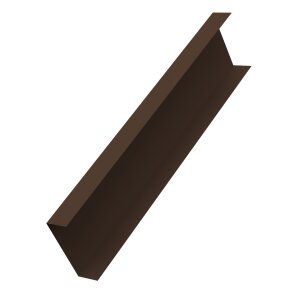 Декоративная накладка на столб универсальная 60х60 для забора жалюзи 0,5 Velur X RAL 8017 шоколад (3м)