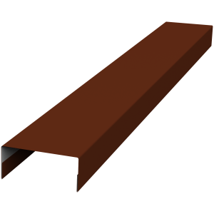 Крышка 30х15 жалюзи Texas 0,45 PE RAL 3009 оксидно-красный (2,5м)