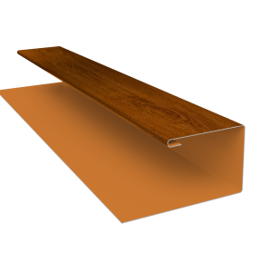 Планка П-образная Блок-Хаус new Grand Line 0,4 Print Premium Golden Wood Intense FTC (3м)