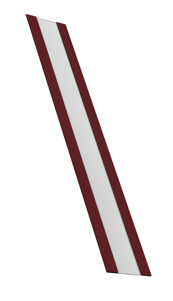 Крепежная планка жалюзи Milan, Milan Slim, Tokyo 0,5 Satin RAL 3005 красное вино (2,5м)