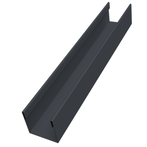 Стойка жалюзи Milan Slim 0,45 PE-Double RAL 7024 мокрый асфальт (3м)