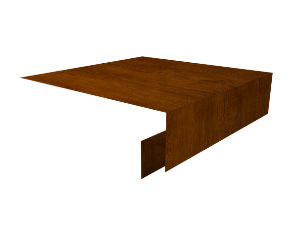 Планка околооконная сложная Блок-Хаус new Grand Line 250х50х27 (j-фаска) 0,45 Print-Double Premium Golden Wood Intense F (3м)
