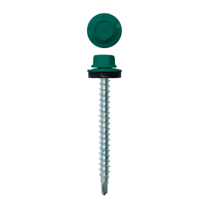 Саморез кровельный 4,8х50 (150шт) сверло №1 RAL 6026