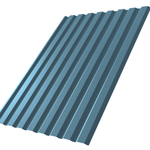 Профнастил С20A 0,45 Drap TX RAL 5024 пастельно-синий