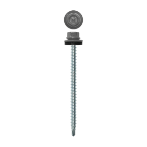 Саморез кровельный Daxmer 4,8х70 (100шт) сверло №1 RAL 9006