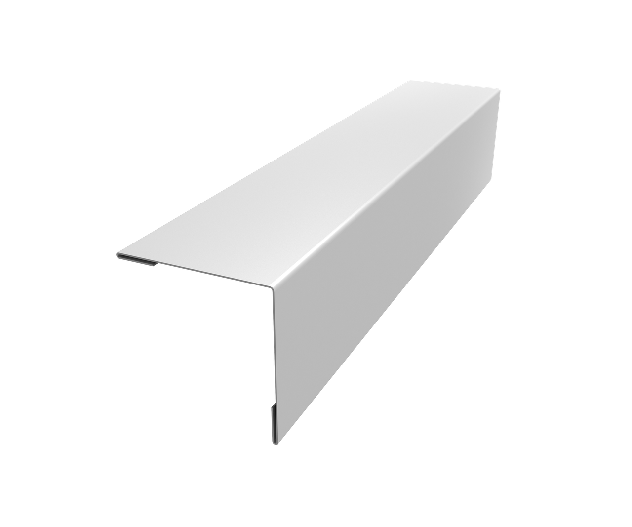 Планка завершающая 50х50 жалюзи Milan 0,45 PE-Double RAL 9003 сигнальный белый (3м)