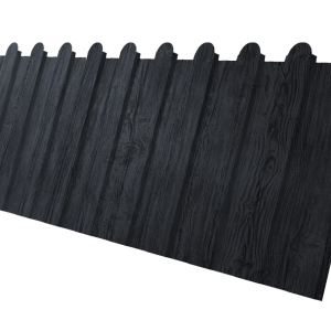 Профнастил С8A v01 фигурный 0,45 Print Premium с пленкой Grey Wood TwinColor