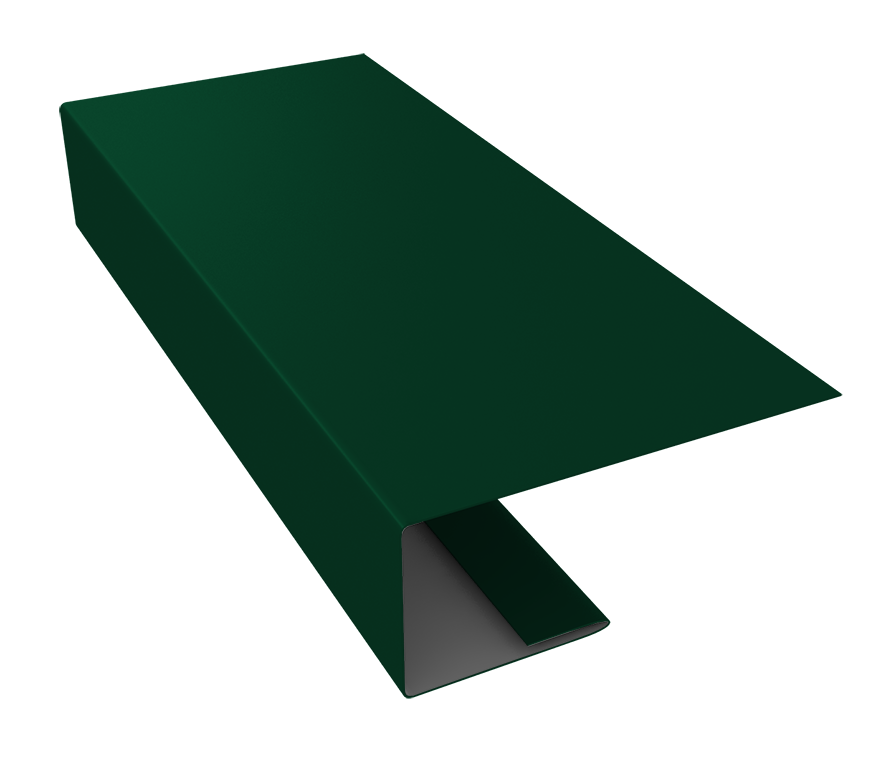 J-Профиль 18мм 0,45 PE с пленкой RAL 6005 зеленый мох (2м)