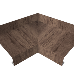 Угол отлива внутренний 50 0,45 Print Premium с пленкой Almond Wood Fresh