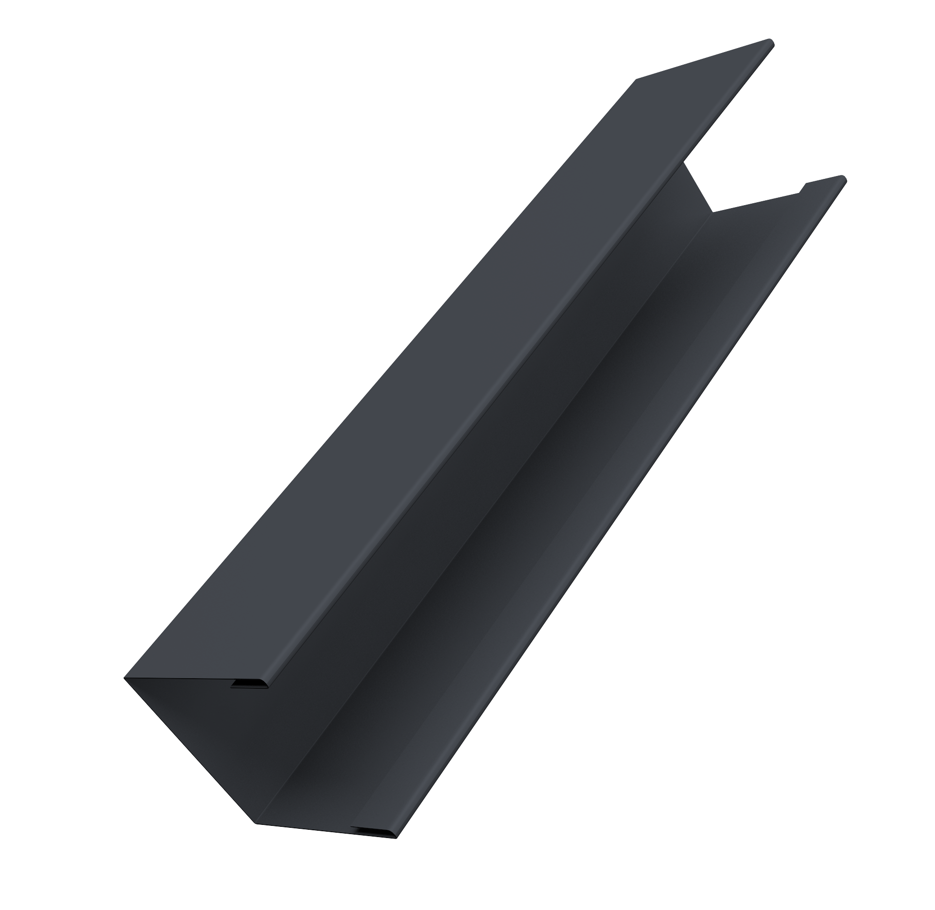 Крышка жалюзи Milan Slim 0,5 Velur X RAL 7024 мокрый асфальт (2м)