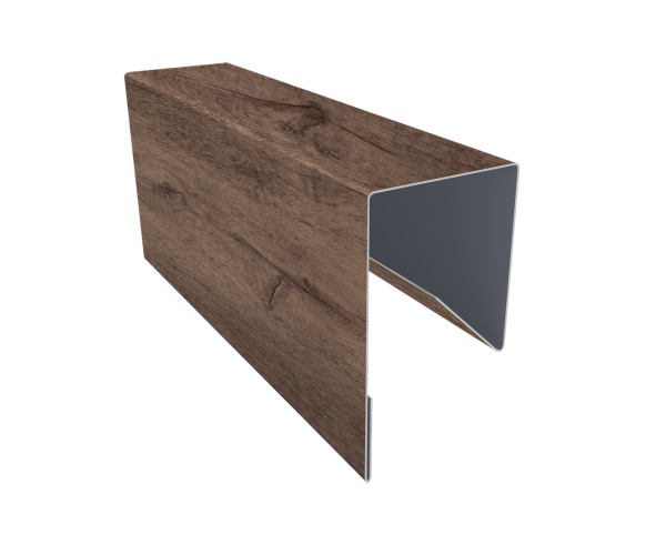 Планка П-образная заборная 17 0,45 Print Premium Almond Wood Fresh (2м)