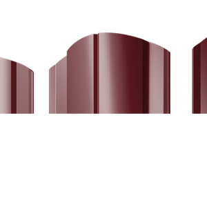 Штакетник Круглый фигурный 0,5 Satin Matt TX RAL 3005 красное вино