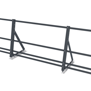 Ограждение кровельное со снегозадержателем на фальц Optima 0,65х2м RAL 7016