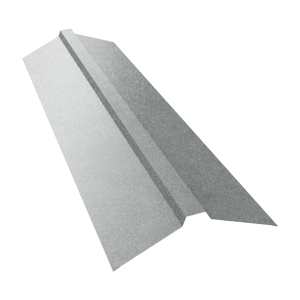 Планка конька прямоугольного 115х30х115 0,5 Satin с пленкой RAL 9005 черный (2м)