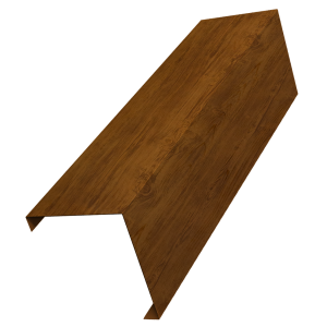 Декоративная накладка на столб универсальная угловая 60х60 для забора жалюзи 0,45 Print Elite Golden Wood TwinColor (2,5м)