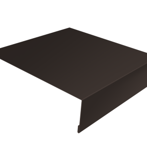 Планка лобовая/околооконная простая 190х50 0,45 Drap-double TX RR 32 темно-коричневый (3м)