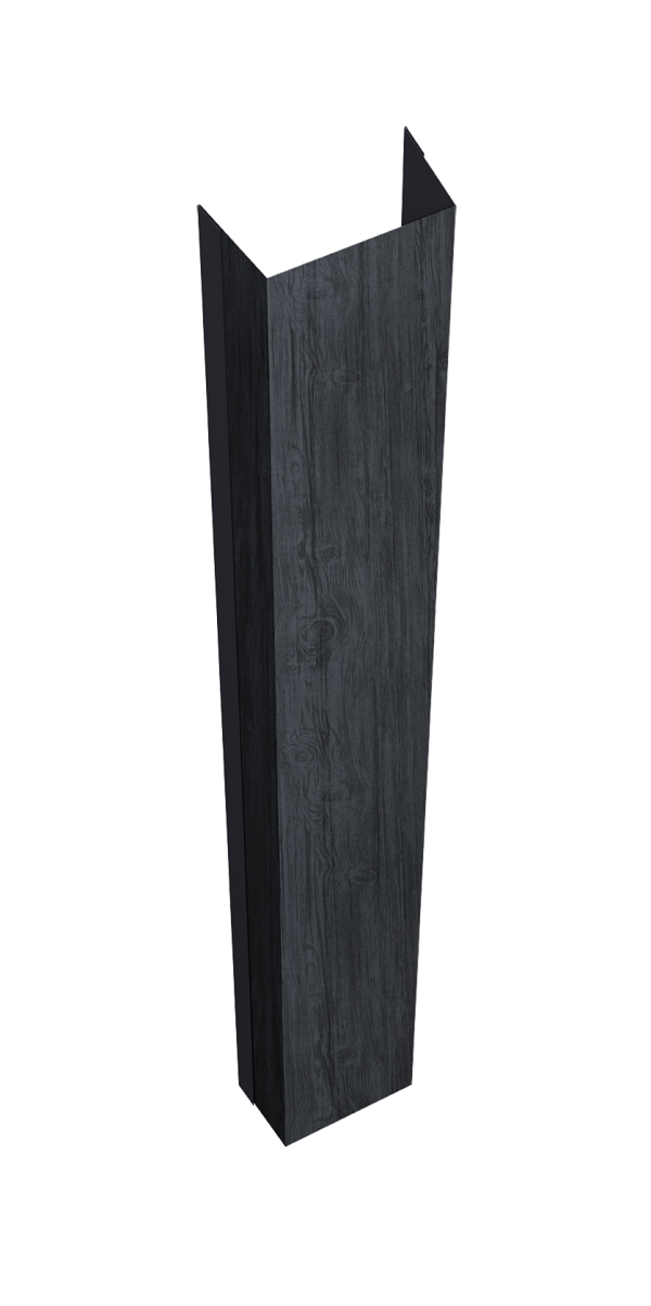 Крепежная планка нижняя Texas 0,45 Print Premium Grey Wood TwinColor (2м)