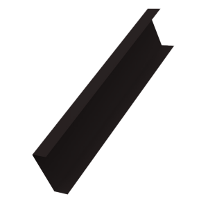 Декоративная накладка на столб универсальная 80х80 для забора жалюзи 0,45 Drap-double TX RAL 9005 черный (2,5м)