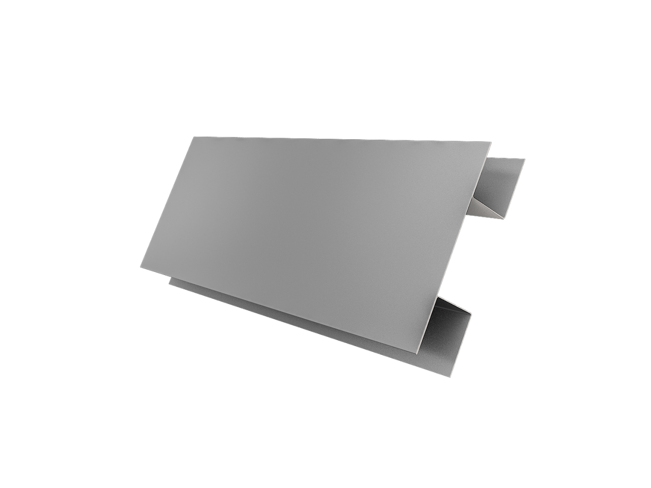 Планка H-образная стыковочная сложная 0,5 PE с пленкой RAL 7004 сигнальный серый (2м)