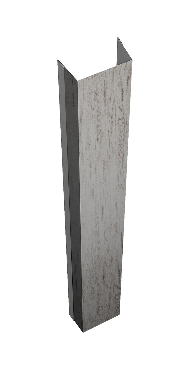 Крепежная планка нижняя Texas 0,45 Print Elite Snow Wood TwinColor (1,8м)