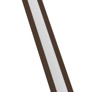 Крепежная планка жалюзи Milan, Milan Slim, Tokyo 0,5 Rooftop Бархат RAL 8017 шоколад (2,5м)