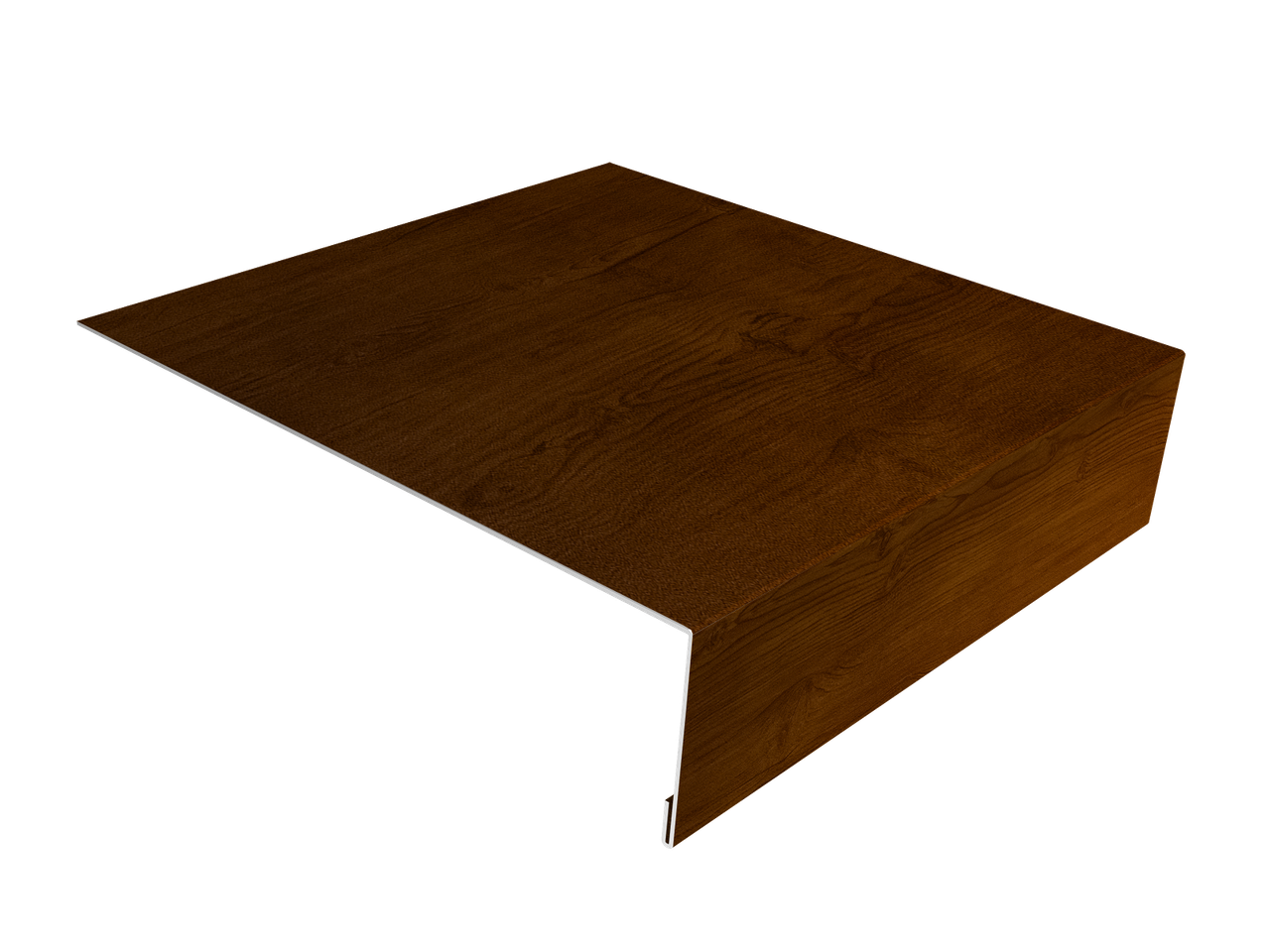 Планка лобовая/околооконная простая 190х50 0,45 Print-Double Premium Golden Wood Intense F (2м)