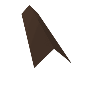 Угол внешний 110x110 0,5 Atlas X с пленкой RAL 8017 шоколад (2м)