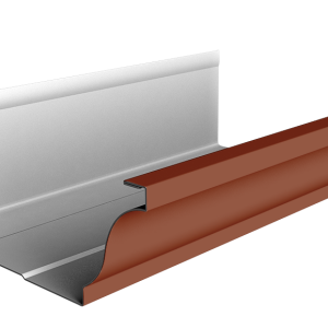 Желоб прямоугольный Vortex Project 210мм 3м RAL 8004 терракота