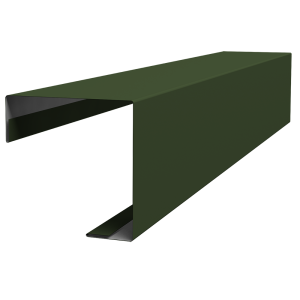 Угол внешний простой фальц 0,5 Satin Matt TX RAL 6020 хромовая зелень (3м)