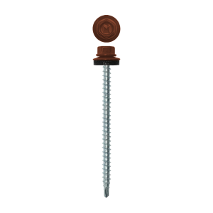 Саморез кровельный Daxmer 4,8х70 (100шт) сверло №1 RAL 8004