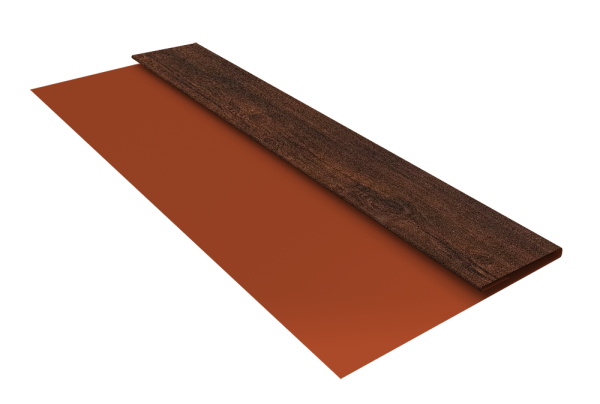 Планка стартовая Блок-Хаус new Grand Line 0,45 Print Premium Cherry Wood Dark FTC (3м)